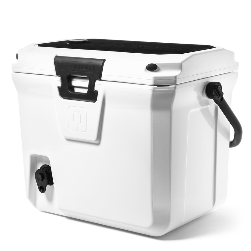 Br Tank 20-Quart Easy-Carry Cooler | Ice White - Smooth Ice-Ready