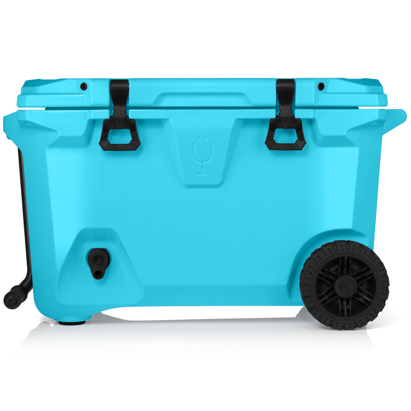 Br Tank 55-Quart Rolling Cooler | Electric Blue - Evening Cooler