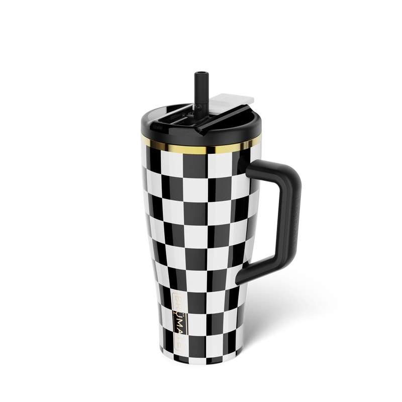 Era Flip 30oz | Black & White Checker - Grab-and-Go Hydration