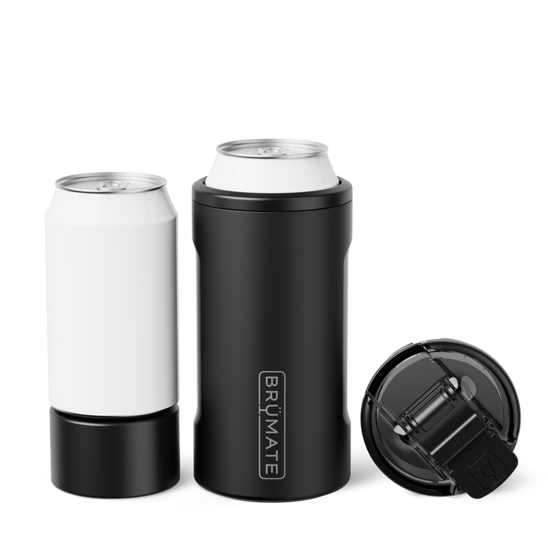 Hopsulator Trio | Matte Black | 12/16oz Standard Cans - On-the-Go Day-Trip