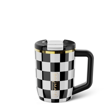 Muv 15oz | Black & White Checker - Premium Drink