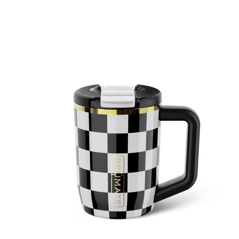 Muv 15oz | Black & White Checker - Premium Drink