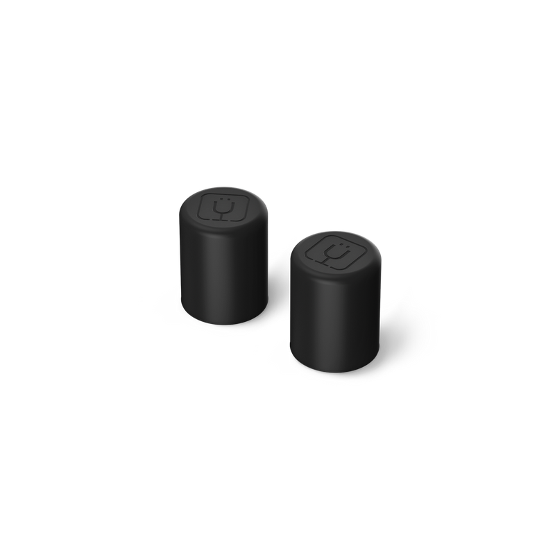 Magnetic Straw Cover | Black | 2-Pack - Daily Setup