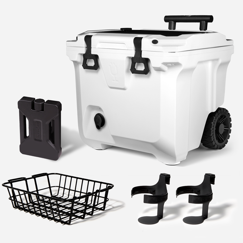 Br Tank 35-Quart Ultimate Day Trip Cooler Bundle | Ice White - Practical Drink-Set