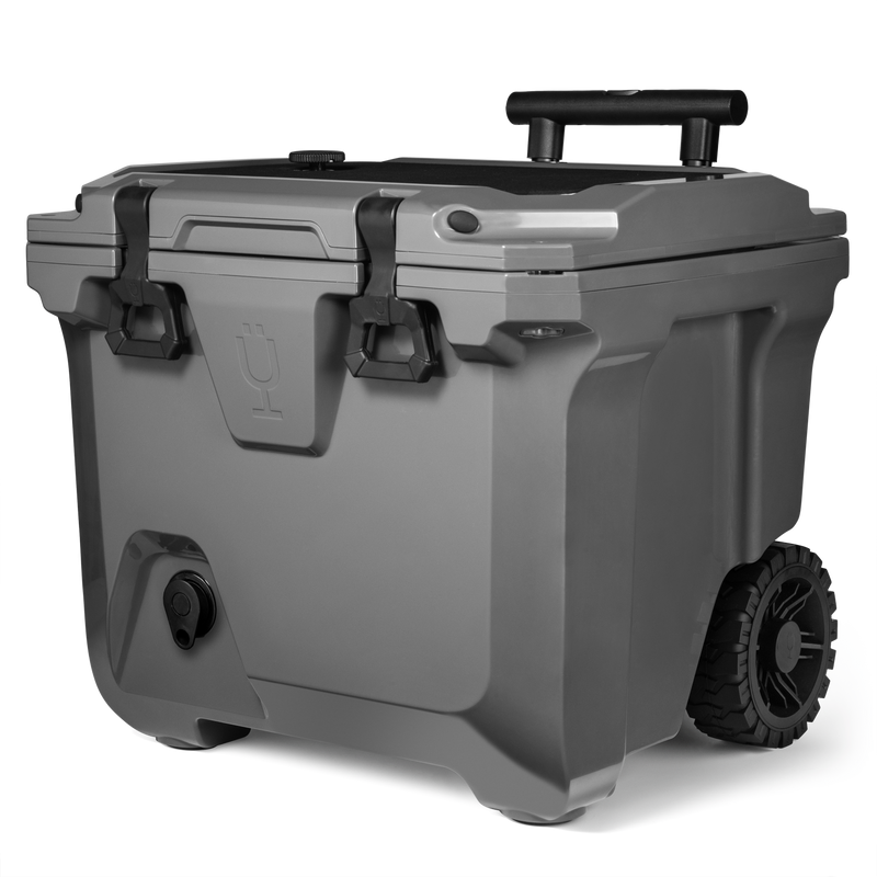 Br Tank 35-Quart Rolling Cooler | Charcoal - Comfort Carry