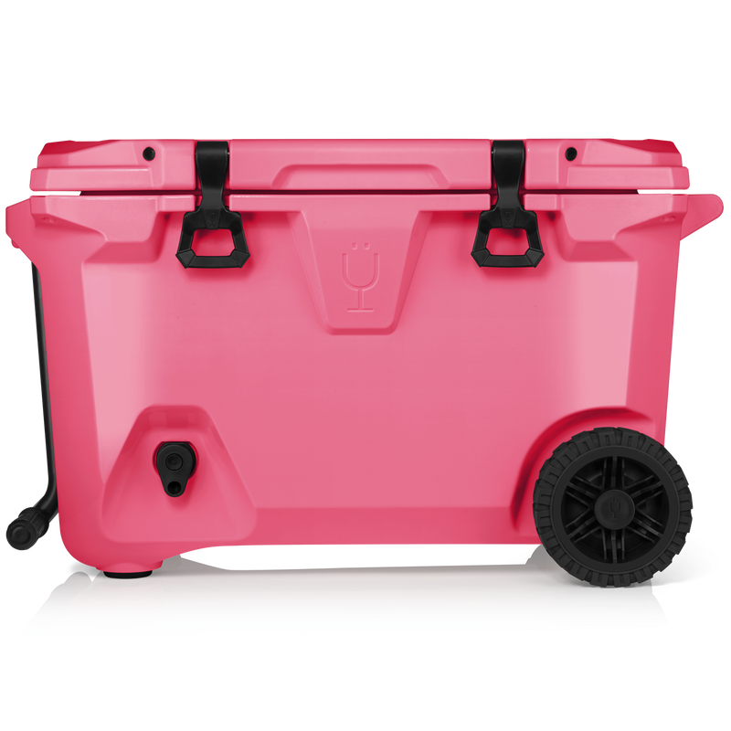 Br Tank 55-Quart Rolling Cooler | Neon Pink - Camp Chill