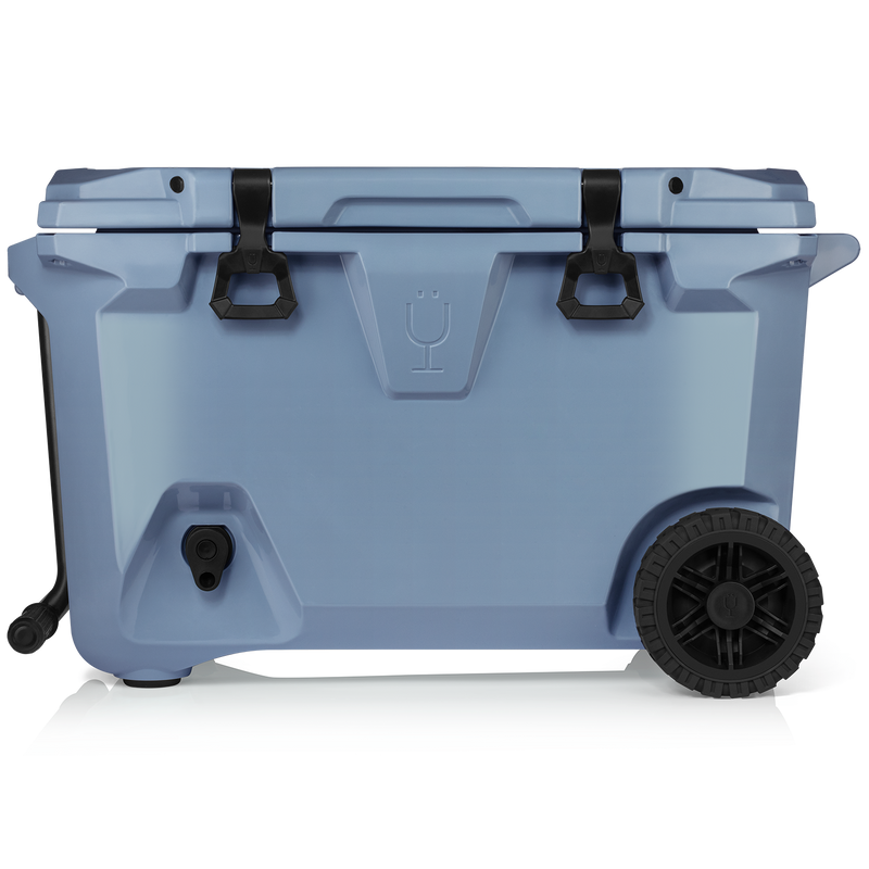 Br Tank 55-Quart Rolling Cooler | Denim - Easy Roadtrip