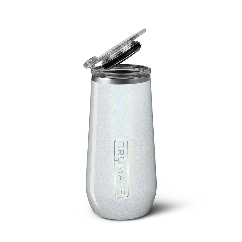 Champagne Flute | Glitter White | 12oz - Lightweight Beverage